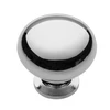 Steel knob BERGAMO chrome