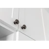 Steel knob BERGAMO juodas chrome