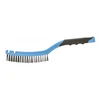 Steel wire brush with a scraper, 3 x 19