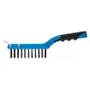 Steel wire brush with a scraper, 4 x 11