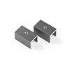 Surface-mounted mounting bracket for TRACKO rails, anthracite, 2 pcs.