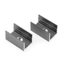 Surface-mounted mounting bracket for TRACKO rails, anthracite, 2 pcs.