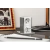 Tower pull-out furniture socket, 1x French socket, 1xUSB A, 1xUSB C, 1.5m cable, baltas, in