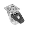 Transparent caster B50 with brake