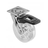 Transparent caster B75 with brake