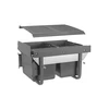 Trash bin with front mounting on slide H45 2x15l for cabinet 450 mm anthracite
