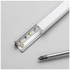 GTV Trikampio formos pieno dangtis LED profiliui GLAX 2 m