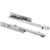 Under mount drawer (quick mount) for wooden drawers with soft closing, partial extension l