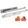 Undermount drawer slide with a soft closing system (partial extension) l-550 Modern Slide