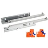 Undermount drawer slide with a soft closing system (partial extension) l-400 Modern Slide