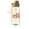 Vandens gertuvė su sieteliu, Hello, 650 ml, žalia