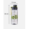 Vandens gertuvė su sieteliu, Hello, 650 ml, pilka