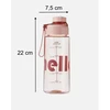Vandens gertuvė su sieteliu, Hello, 650 ml, rožinė