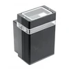 Vienos krypties sieninis šviestuvas NESSA, GU10, MAX. 50W, IP54, AC220-240V, 50/60Hz, juod