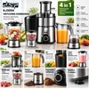 Virtuvinis kombainas DSP KJ3054, 4in1 , 800 W, nerūdijančiojo plieno, su stikliniais indais