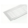 W80 grille, rectangular, 80 x 480, brushed steel