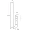 Yamazaki Tualetinio popieriaus laikiklis Tower juodas