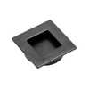 Zamak flush pull handle B226 square juodas