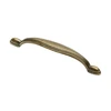 Zamak handle 10 C=96mm antique brass