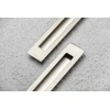 Zamak handle E6 C=128mm aliuminio