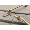 Zamak handle FLAVIO C=128 mm inox