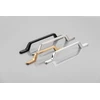 Zamak handle FLAVIO C=128 mm juodas matt