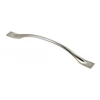Zamak handle FLOW C = 192 mm inox