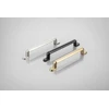 Zamak handle OTTO C = 128 mm champagne