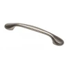 Zamak handle PALERMO C=128 mm antique sidabrinis