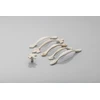 Zamak handle ROYAL C=96mm amber/auksinis