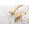 Zamak handle VENICE C = 128 mm champagne