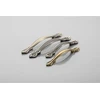 Zamak handle WERONA C=128 mm juodas chrome plus auksinis
