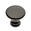 Zamak knob TERNI juodas chrome