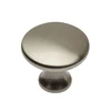 Zamak knob UDINE brushed steel