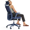 Biuro kėdė Desktronic SitOne Mėlyna, 4D porankiai, 6 reguliuojami taškai, BIFMA sertifikatas