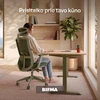 Biuro kėdė Desktronic SitOne Žalia, 4D porankiai, 6 reguliuojami taškai, BIFMA sertifikatas