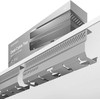 Desktronic Darbo stalo metalinis laidų laikiklis Pilkas