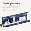 Desktronic Darbo stalo metalinis laidų laikiklis Mėlynas