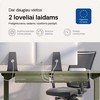 Desktronic Darbo stalo metalinis laidų laikiklis Žalias
