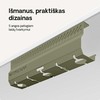 Desktronic Darbo stalo metalinis laidų laikiklis Žalias