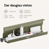 Desktronic Darbo stalo metalinis laidų laikiklis Žalias