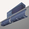 Desktronic Darbo stalo metalinis laidų laikiklis Mėlynas