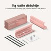 Desktronic Darbo stalo metalinis laidų laikiklis Rožinis