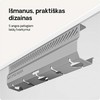 Desktronic Darbo stalo metalinis laidų laikiklis Pilkas