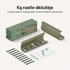 Desktronic Darbo stalo metalinis laidų laikiklis Žalias