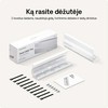Desktronic Darbo stalo metalinis laidų laikiklis Baltas