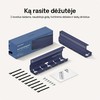 Desktronic Darbo stalo metalinis laidų laikiklis Mėlynas