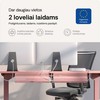 Desktronic Darbo stalo metalinis laidų laikiklis Rožinis