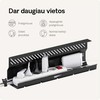 Desktronic Darbo stalo metalinis laidų laikiklis Juodas