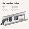 Desktronic Darbo stalo metalinis laidų laikiklis Pilkas